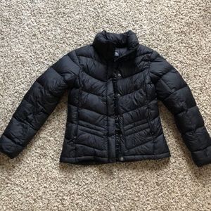 Black The North Face Puffy Jacket